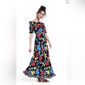 RIXO Multicolor Floral Dress